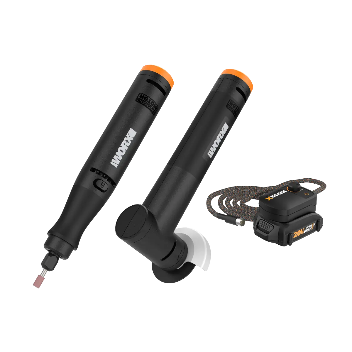 20V MAKERX 2pc Combo Kit - Rotary Tool + Angle Grinder 20V MAKERX 2pc Combo Kit - Rotary Tool + Angle Grinder