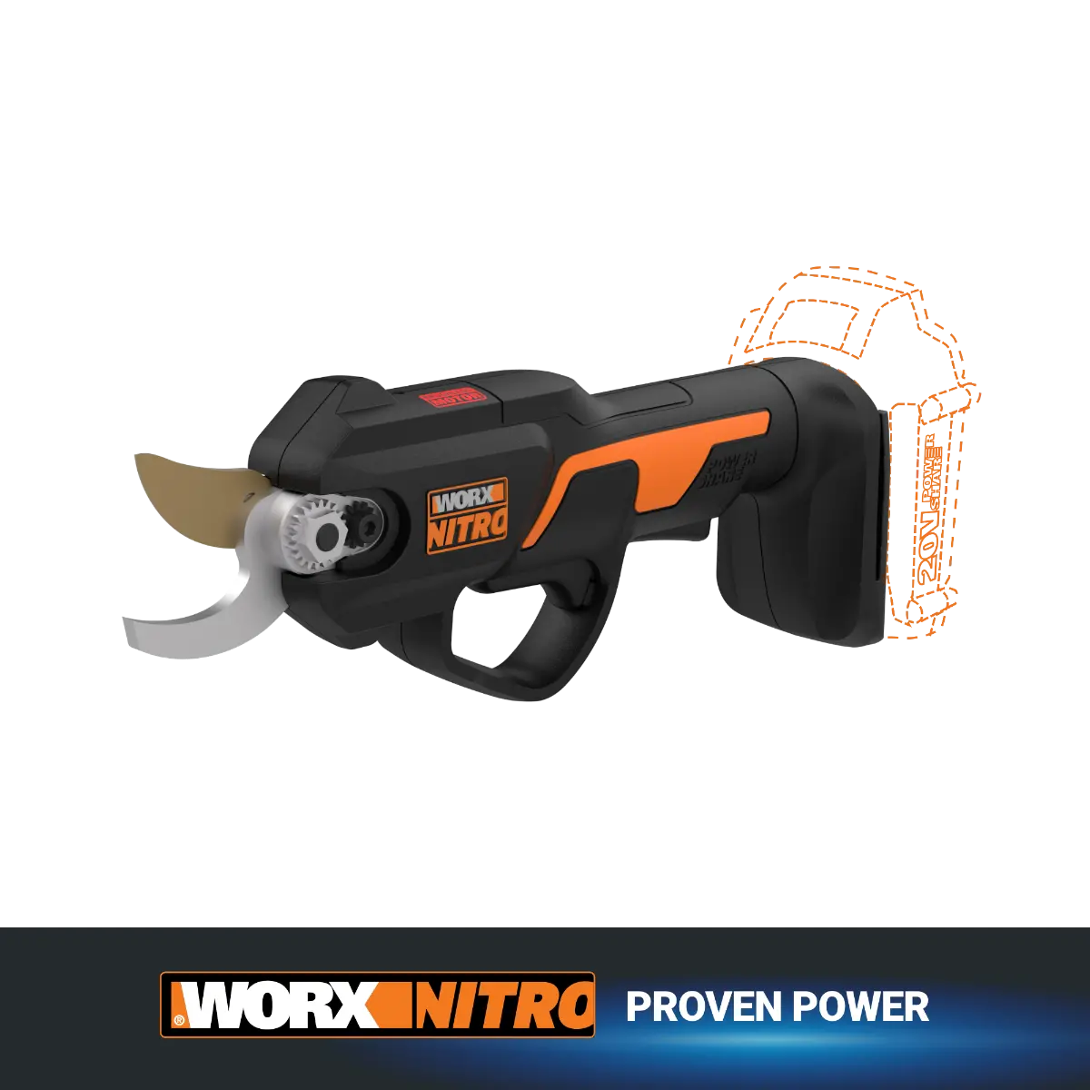 Nitro 20V Cordless Pruning Shear/Lopper (Tool Only)