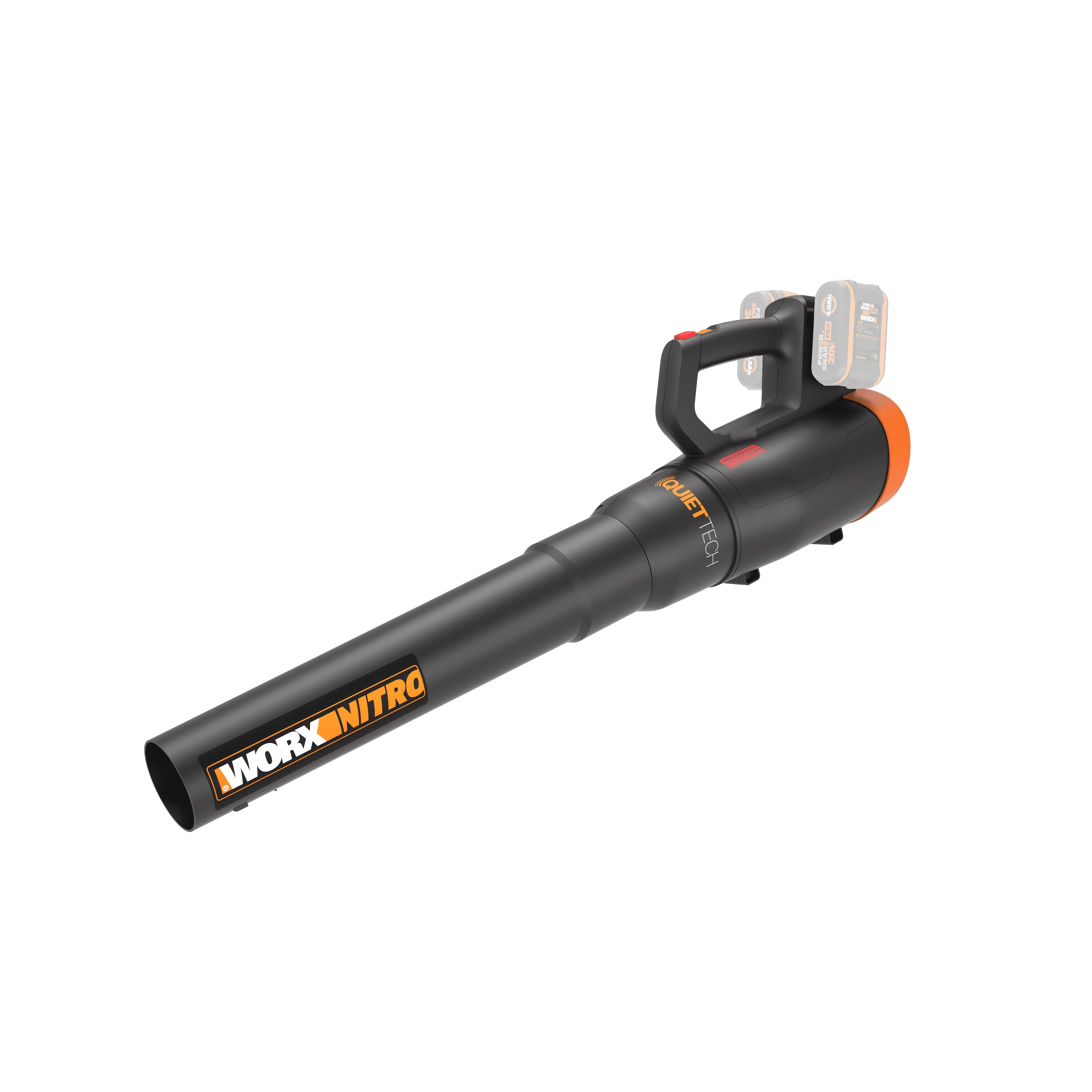 Worx Nitro 40V 4.0Ah Brushless 530 CFM QuietTech Blower - Tool Only