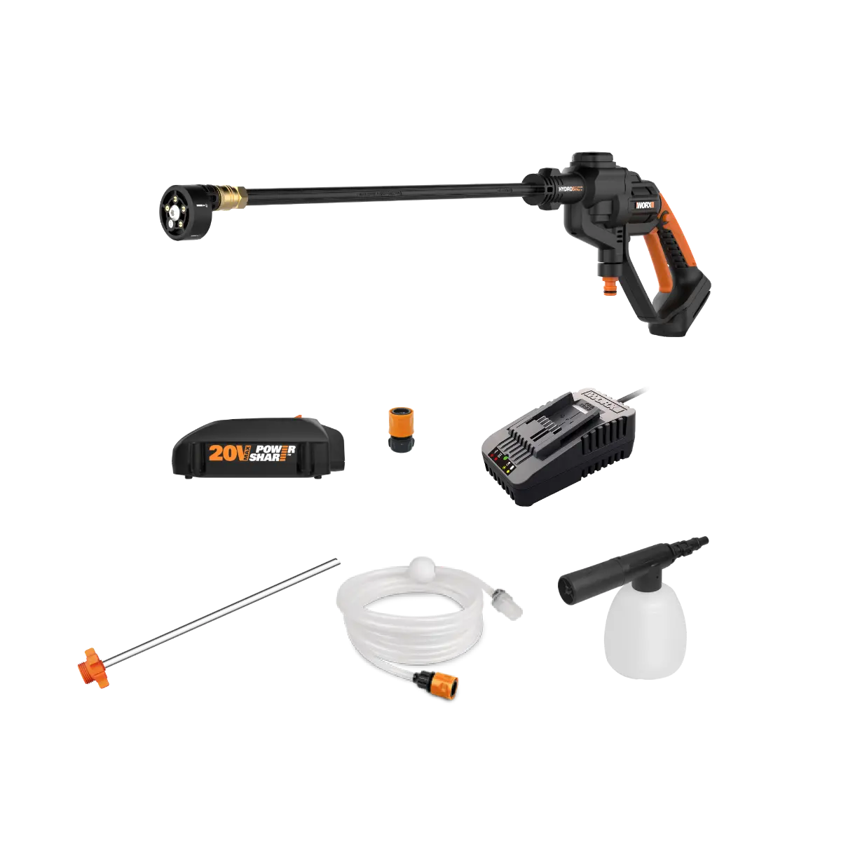 20V 2.0Ah Hydroshot Portable Power Cleaner w/ Cleaning Kit (Discontinued)