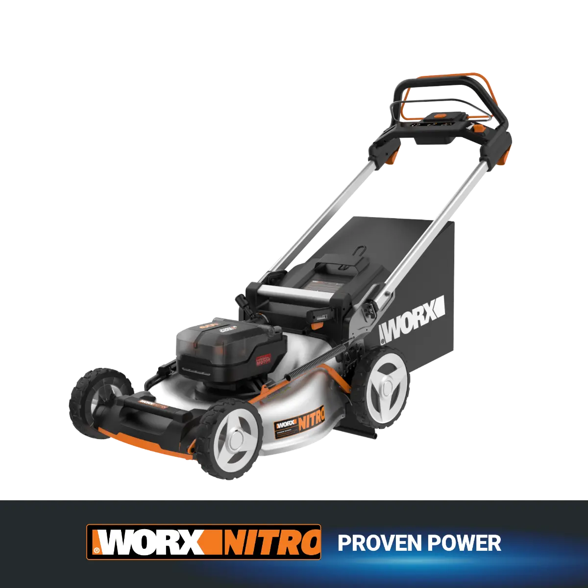 Nitro 40V Cordless 21" Self-Propelled Lawn Mower with Brushless Motor and Rear Wheel Drive