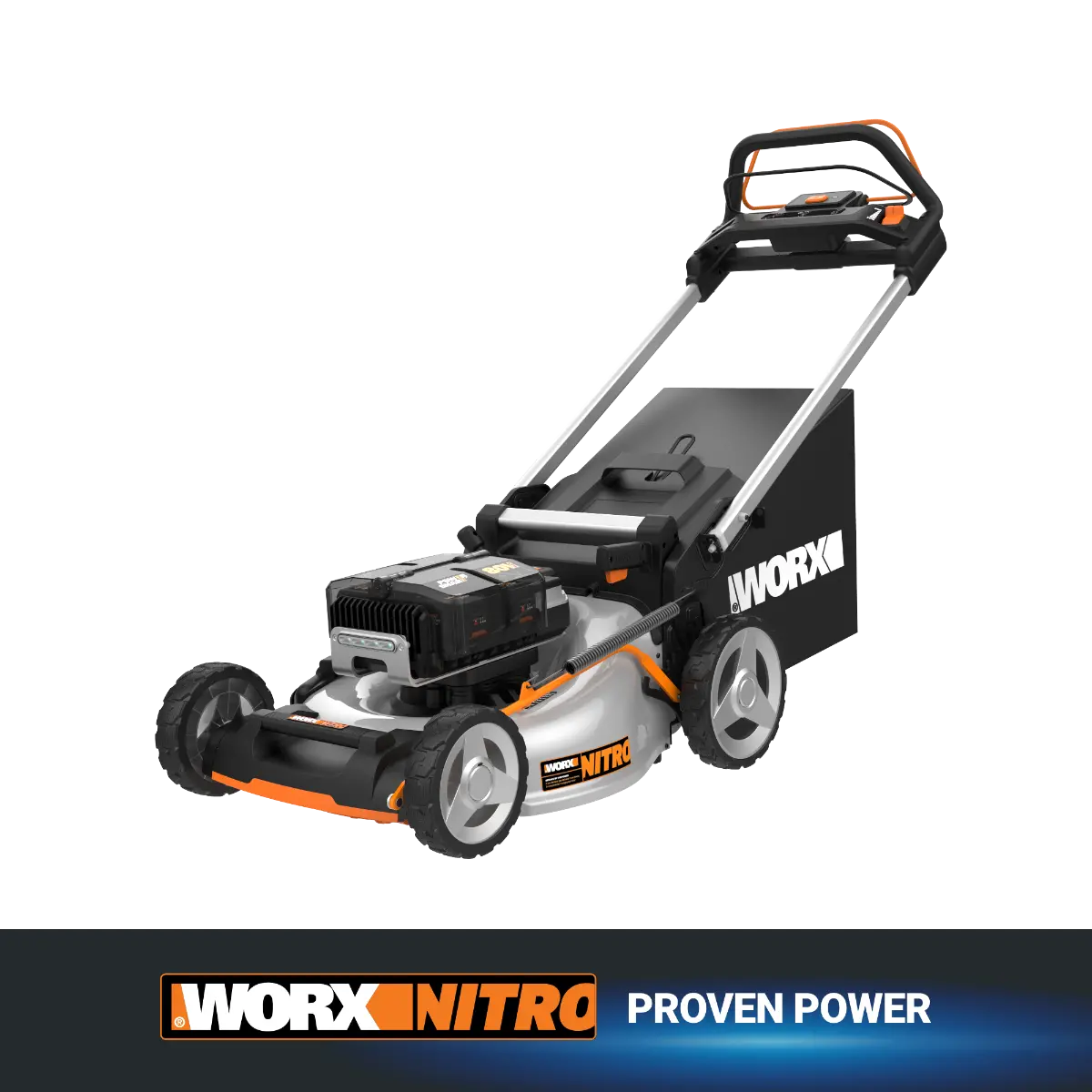Nitro 80V 21" Cordless Self-Propelled Lawn Mower with Brushless Motor & Rear Wheel Drive