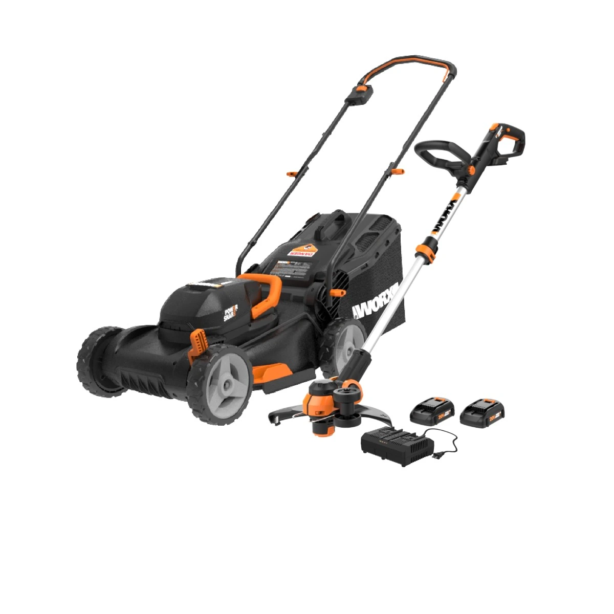 40V 17" Cordless Lawn Mower & 20V GT 3.0 12" Cordless String Trimmer/Wheeled Edger Combo Kit