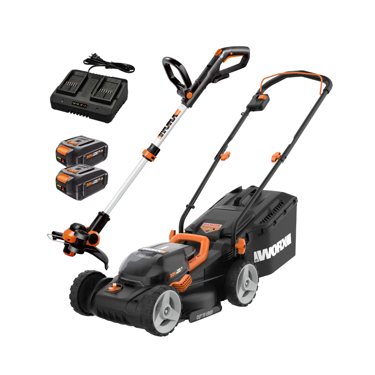 40V 14" Lawn Mower & 20V GT 3.0 12" String Trimmer Combo Kit
