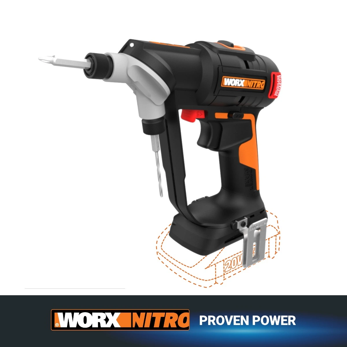 Nitro 20V Brushless Switchdriver 2.0 2-in-1 Cordless Drill & Driver (Tool Only)