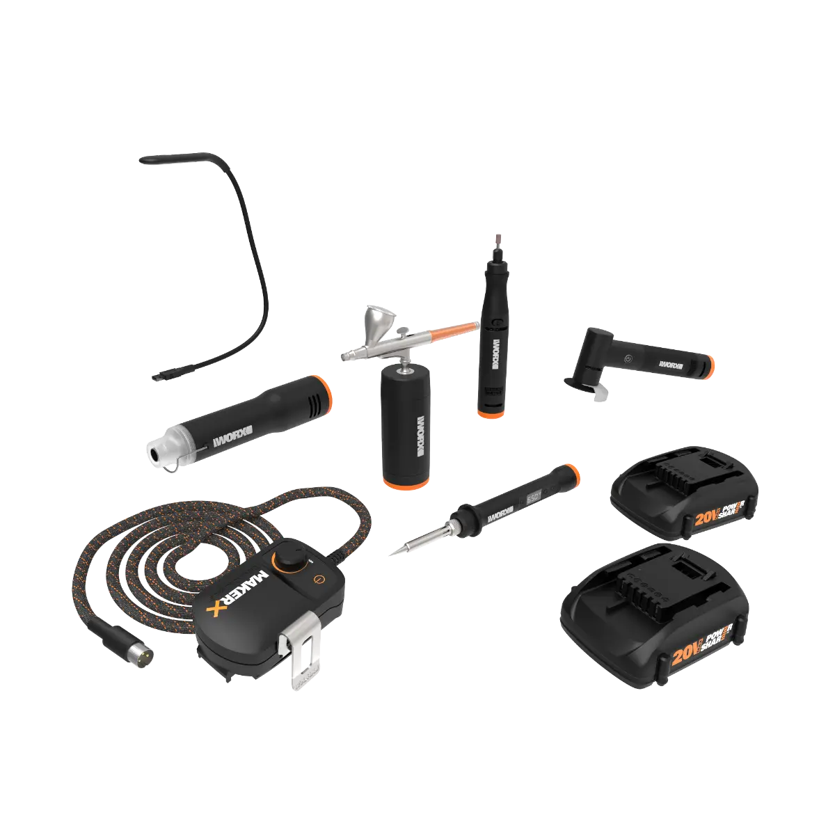 20V MAKERX 6pc Ultimate Crafting Tool Combo Kit 20V MAKERX 6pc Ultimate Crafting Tool Combo Kit